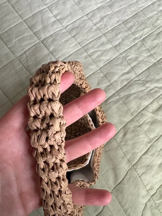 Hat Attack Slouch Woven Bag in Natural - Picture 7 of 7